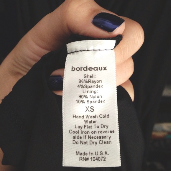 Bordeaux Los Angeles Black Dress - Picture 5 of 6