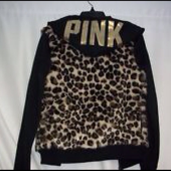 ❌Sold❌VS CHEETAH FUR HOODIE.