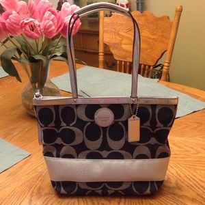 Coach Signature Stripe purse 🎀