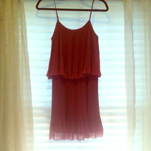 Lauren Conrad maroon dress