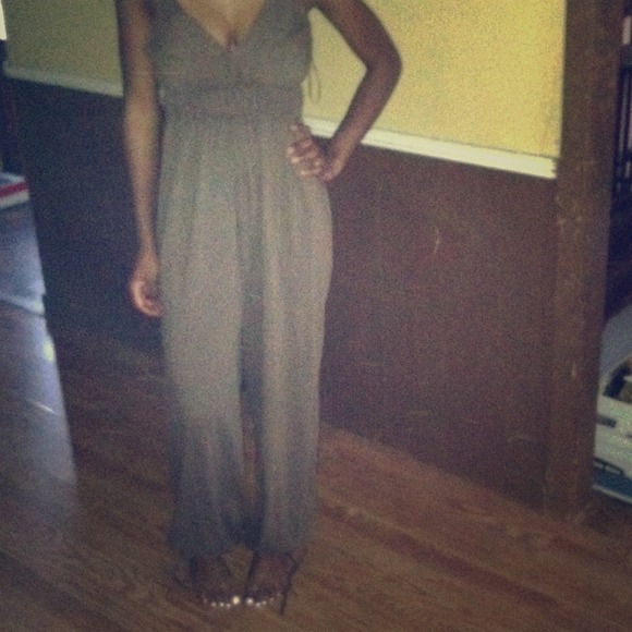 Long tan romper!
