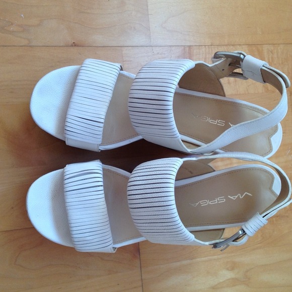 Via Spiga white leather platforms - Picture 2 of 4