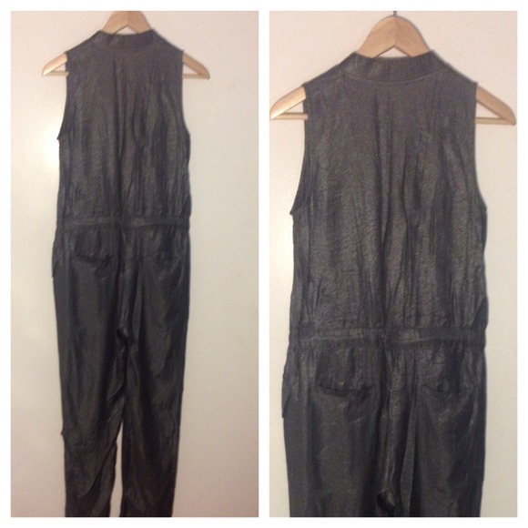 🚫SOLD🚫Silver Shimmery Jumpsuit - Picture 2 of 2