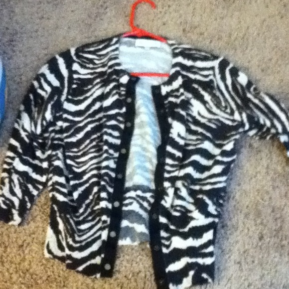 Cute lil sweater zebra print