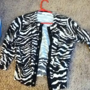 Cute lil sweater zebra print