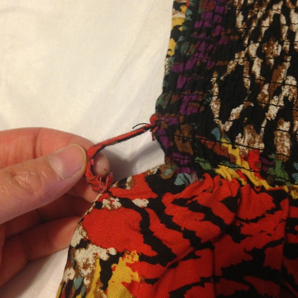 A cute strapless sun dress. - Picture 3 of 4