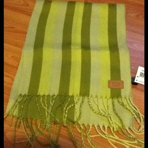 SOLD ON eBAY!!!  Coach striped scarf.