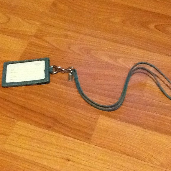 Bundled!!!  COACH ID holder.Turquoise & brown.