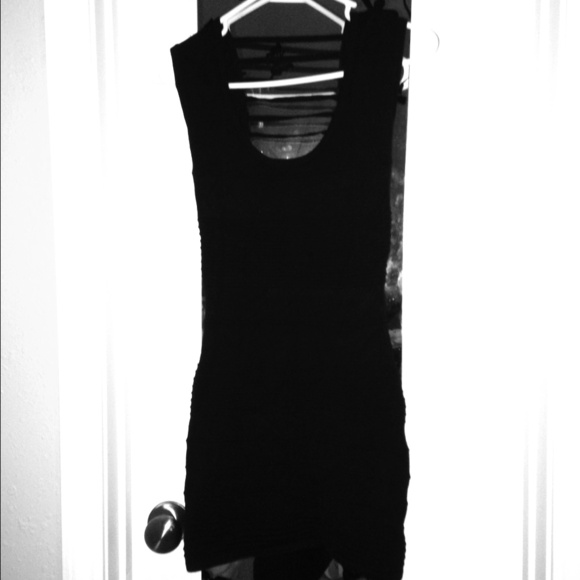 Black fitted dress