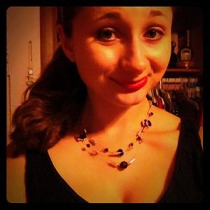 Black and Silver Bead Necklace