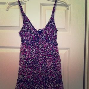 Dark floral print dress