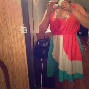 Gorgeous color block dress
