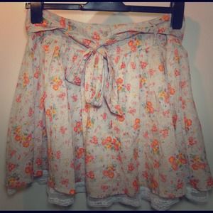 Bershka floral skirt