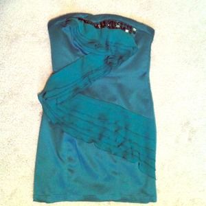 Hunter green formal dress