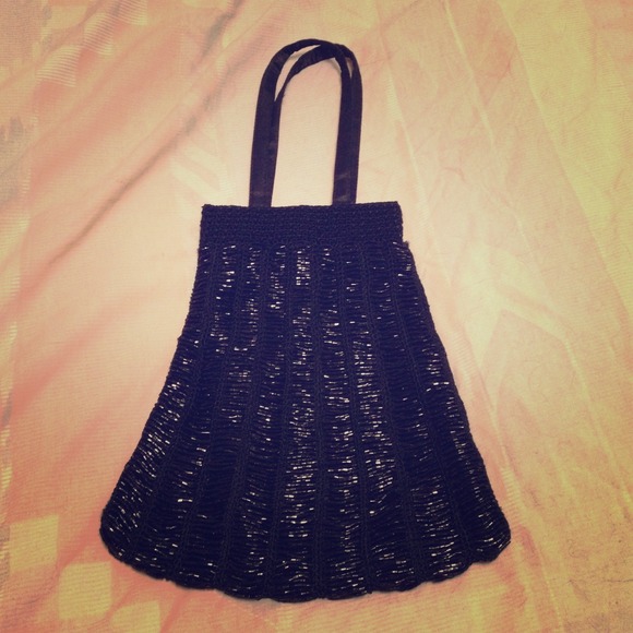 Beaded handbag.