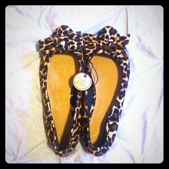 Cheetah print flats