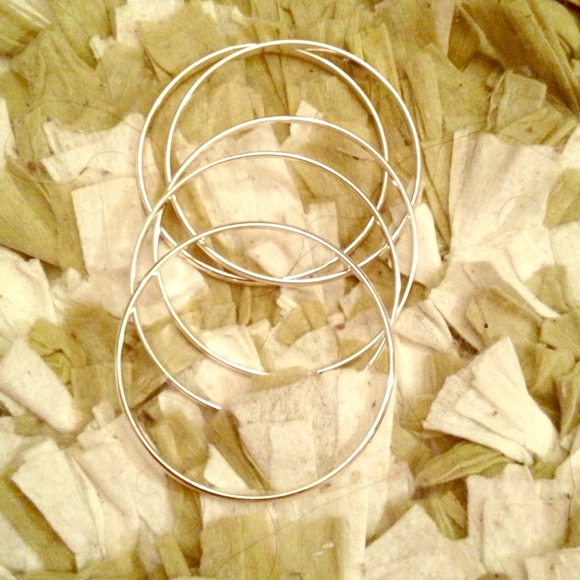 5 set silver bracelets