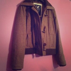 Light Brown Jacket with Detailed Buttons