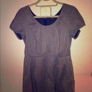 J.Crew Cap Sleeve Pocket Dress - Navy stripe