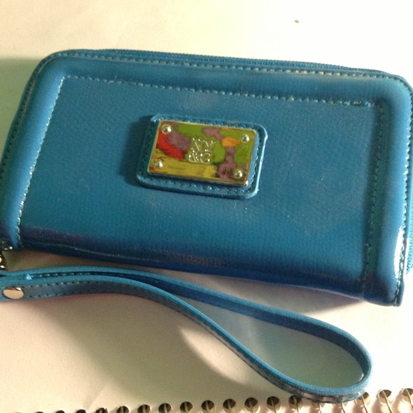 Blue NY&C clutch wallet