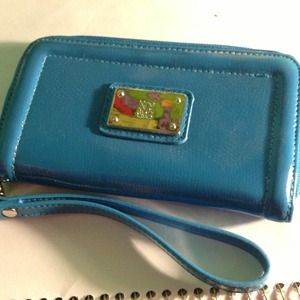 Blue NY&C clutch wallet