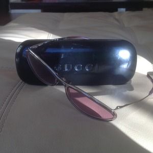 Authentic Gucci Rose tinted sunglasses