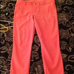 Gap - coral skinny mini skimmer khakis