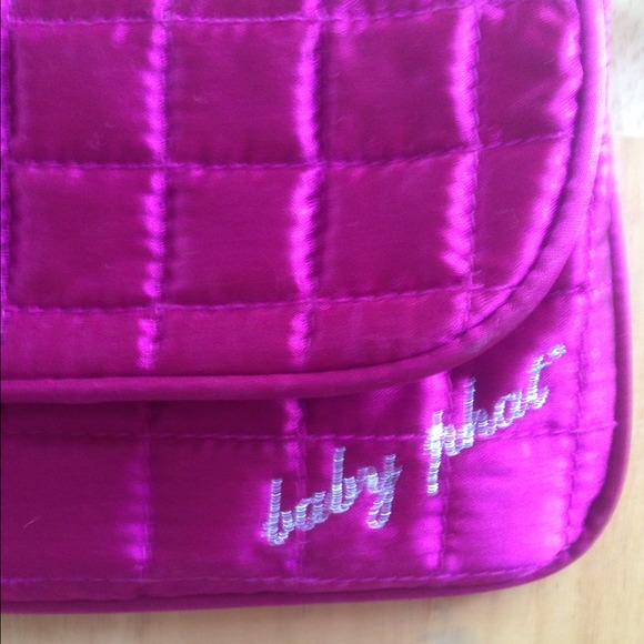 NWOT Fuchsia Satin Purse - Picture 3 of 4