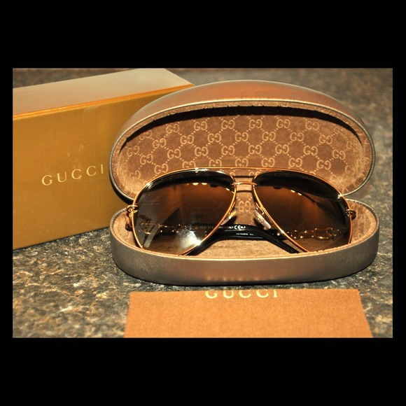 (Sold to a friend) Copper gold aviator sunglasses