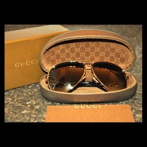 (Sold to a friend) Copper gold aviator sunglasses