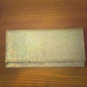 REDUCED Silver sequined clutch/wallet