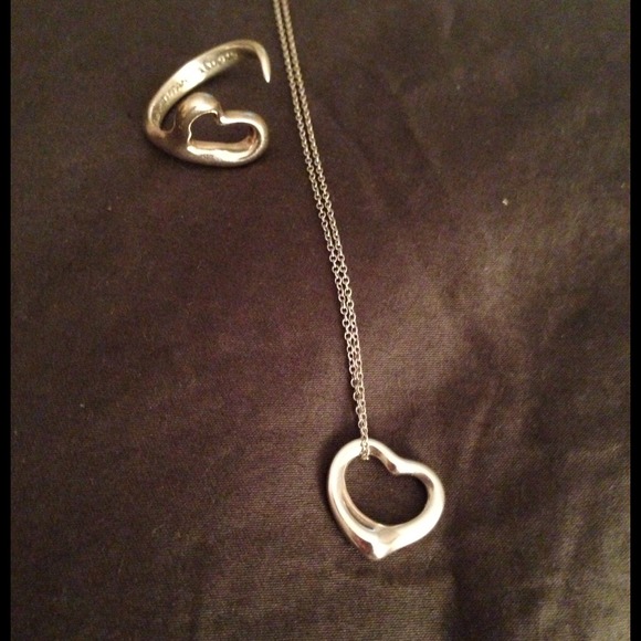 Authentic Tiffany Ring and Necklace