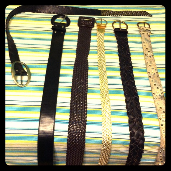 6 belts for bargain price!