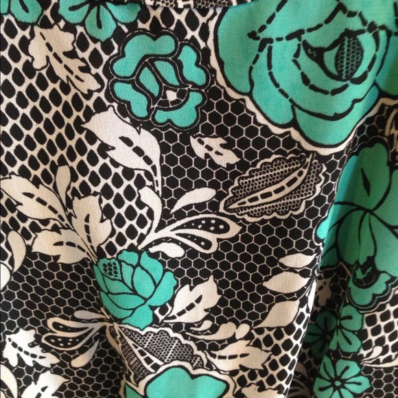 SOLD Vintage inspired Mint, black DRESS - Picture 2 of 4