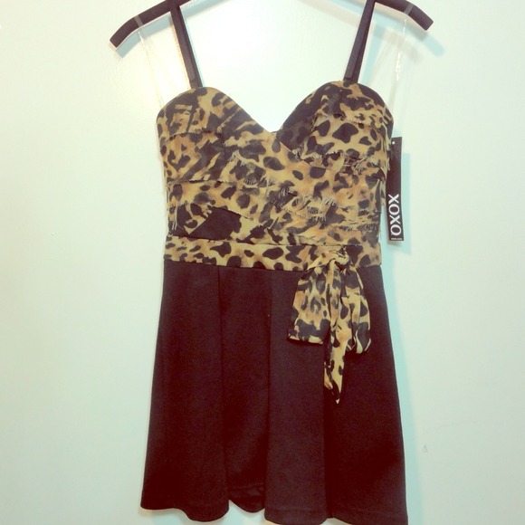Cheetah Homecoming Party Romper