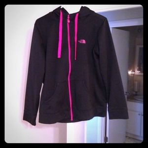 Black & Pink North Face Hoodie