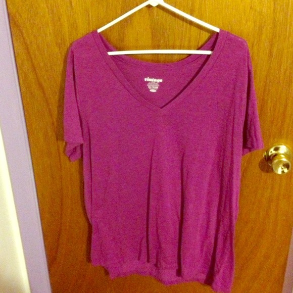Purple v neck tshirt