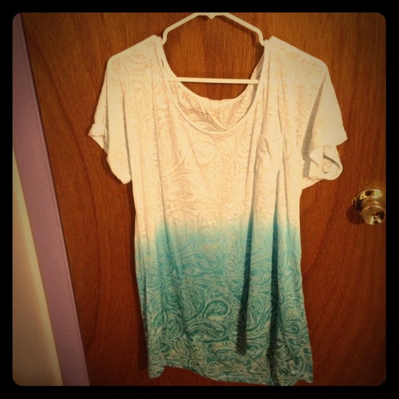 Blue ombré t shirt