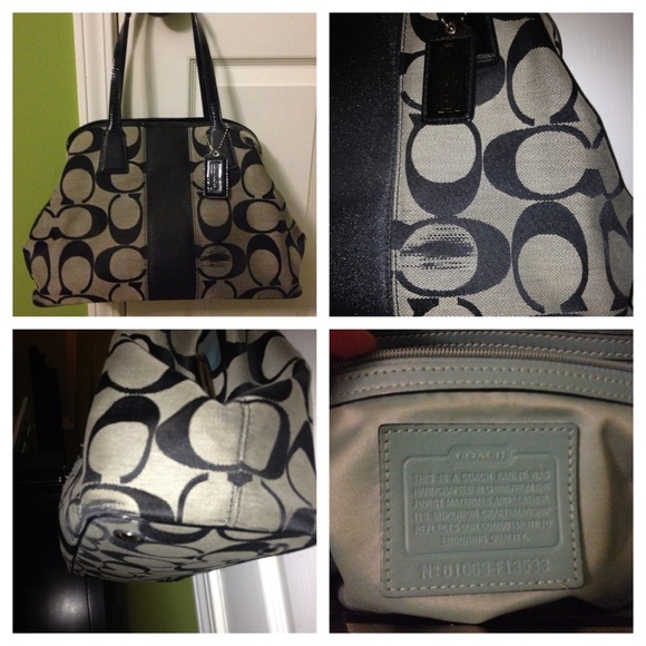 Authentic Coach Extra Large Signature Handbag