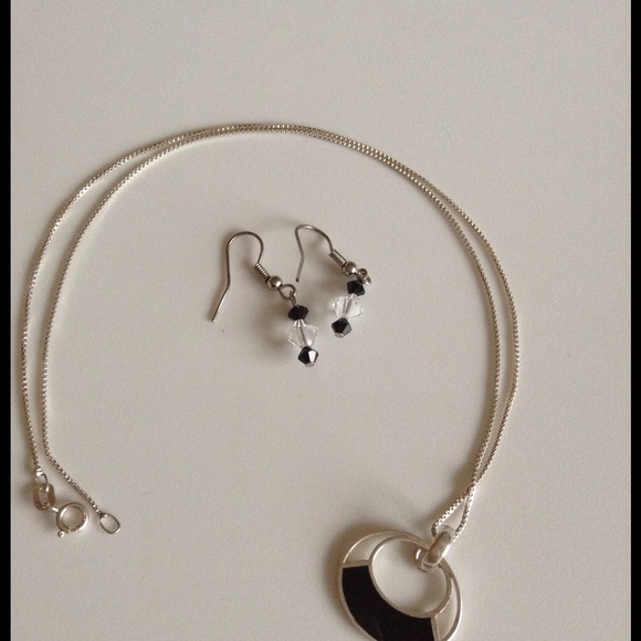 Necklace with matching earrings