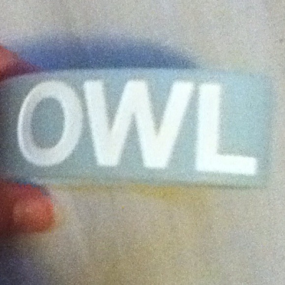Owl city bracelet baby blue