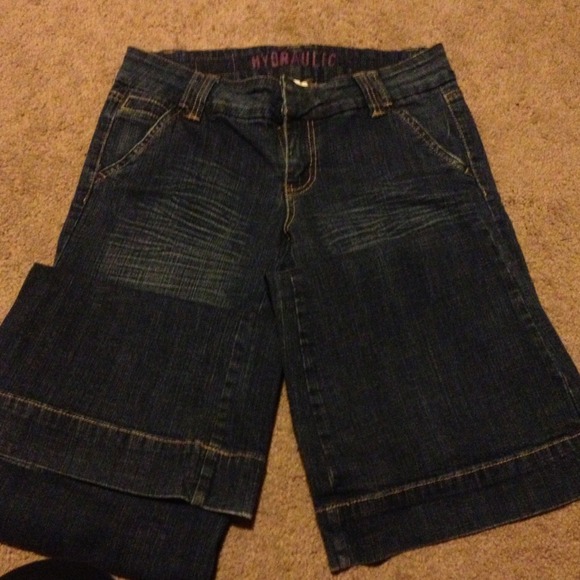 Hydraulic bell bottom jeans