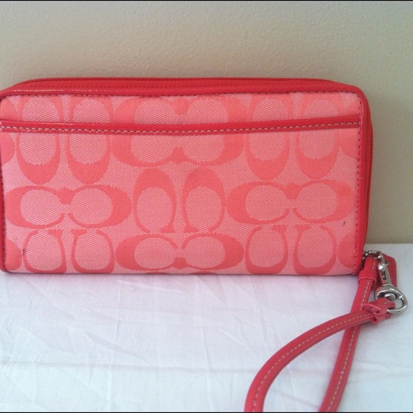 **SOLD!!**Coach Signature Wallet, Hot Pink - Picture 2 of 3