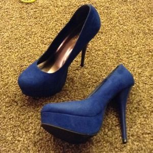 Blue heels