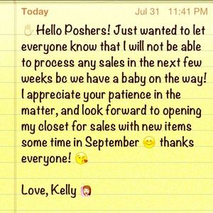 ❌Closet Closed For The Next Few Weeks❌