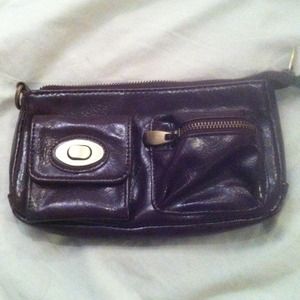 Adorable Plum Faux-Leather Clutch, from the UK!