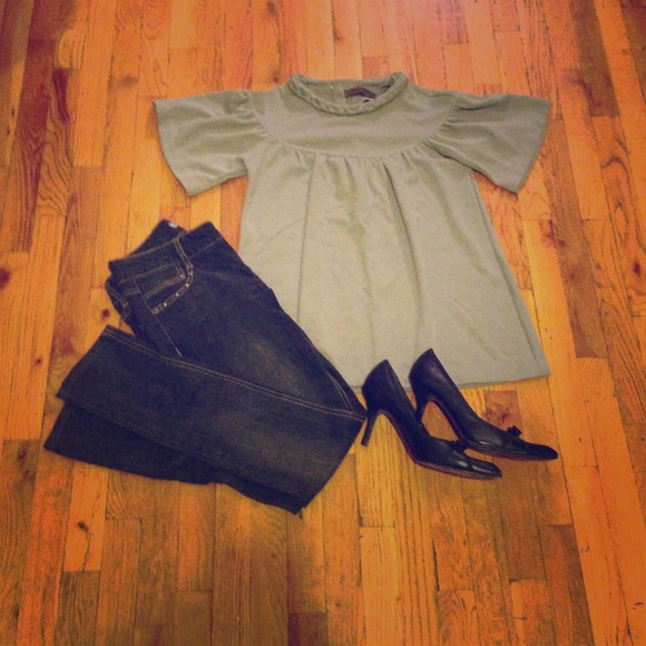 🚫Zara Gray Braided Collar Top🚫SOLD IN BUNDLE