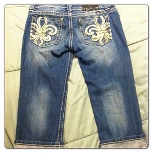 Miss Me capris and 2 tops bundle