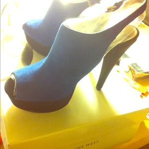 Nine West suede heels
