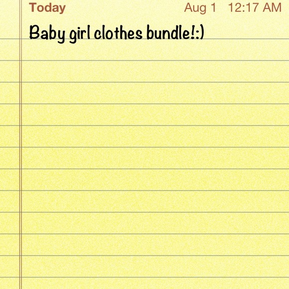 All the baby clothes!